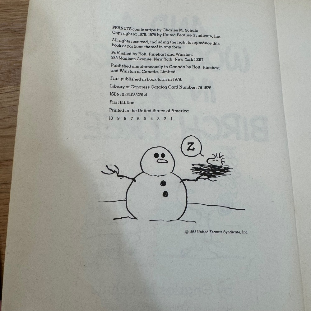 Peanuts Parade 23 And a Woodstock in a Birch Tree Charles Schulz 1979 1st Ed - Picture 4 of 12